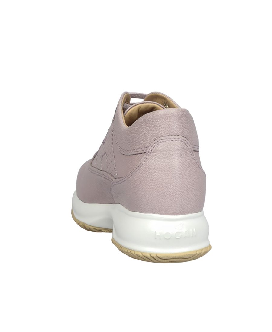 Hogan Interactive Leather Sneakers In Pink
