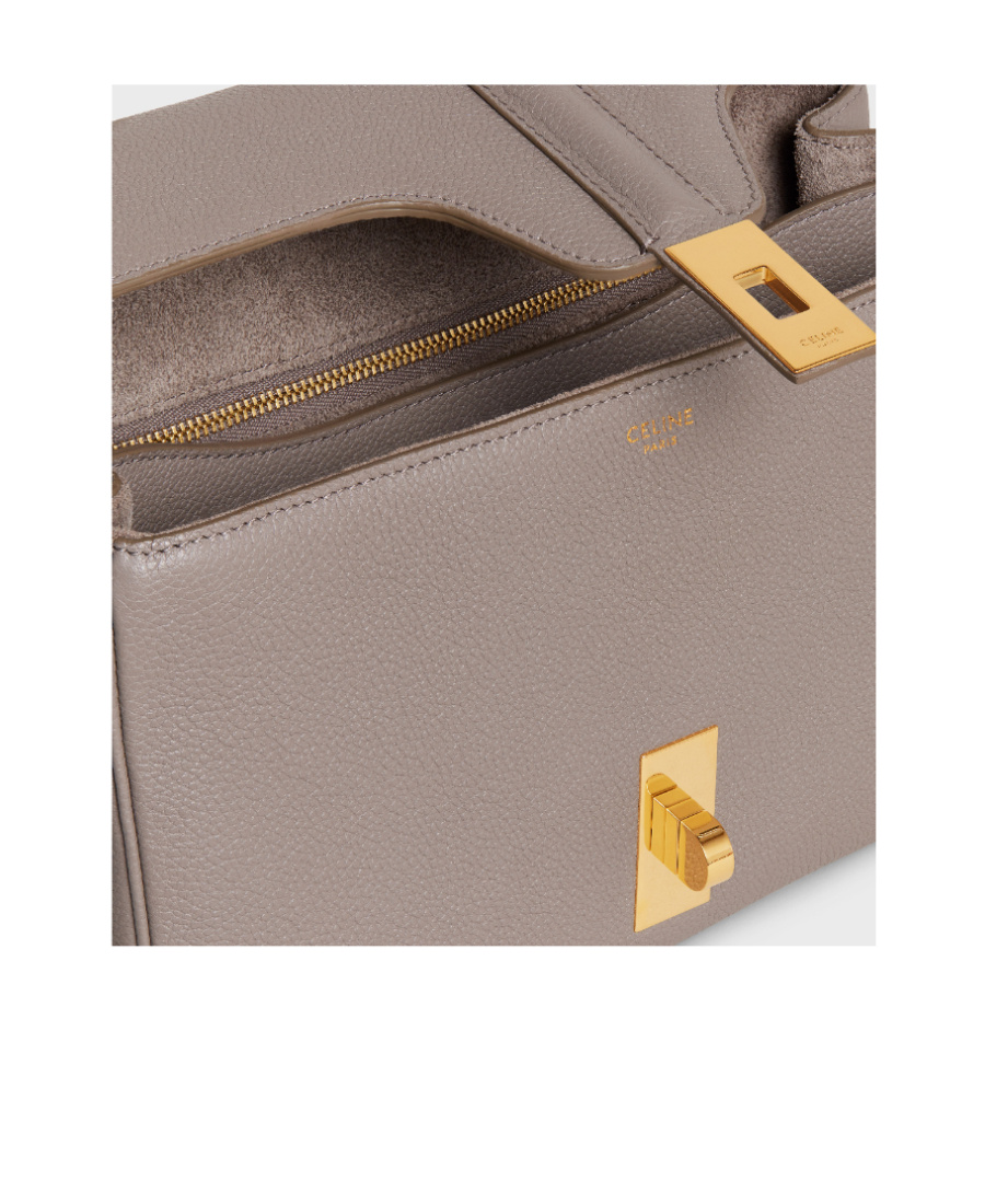 Celine Cabas 16 Logo Handbag In Gray
