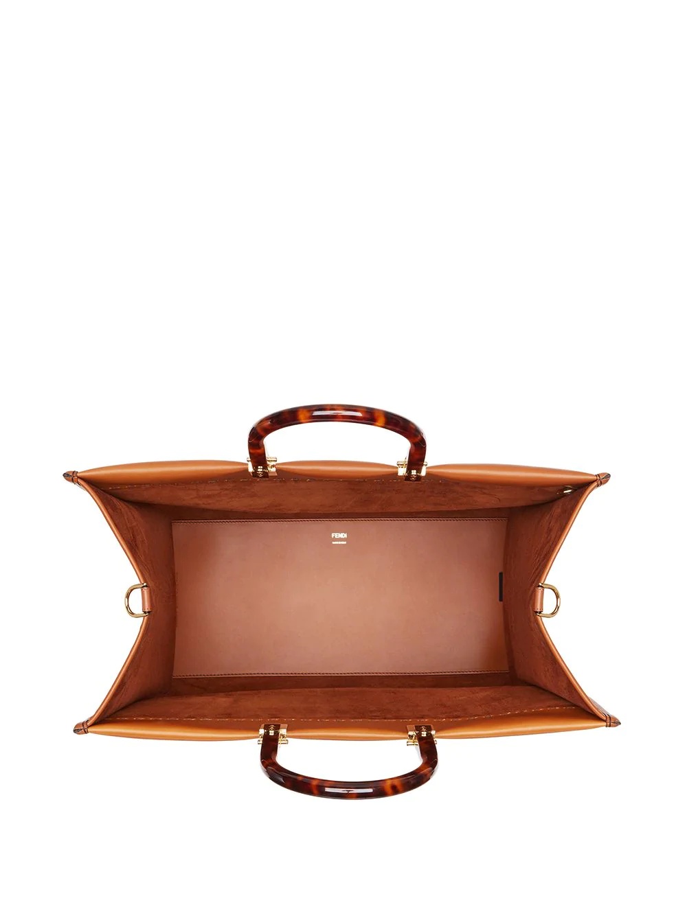 Fendi Sunshine Tote Bag In Brown