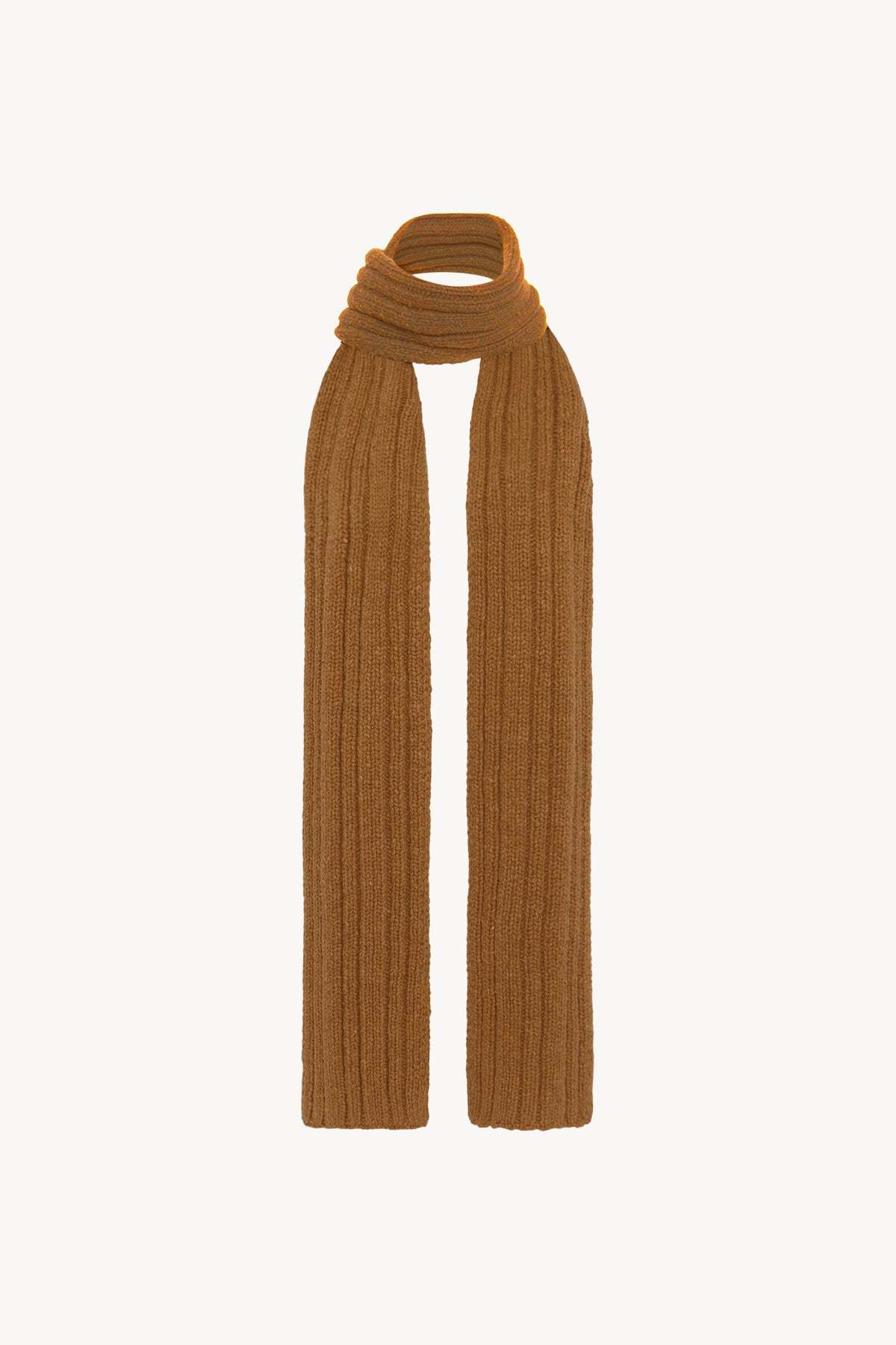The Row Amos Scarf In Wool In Brown