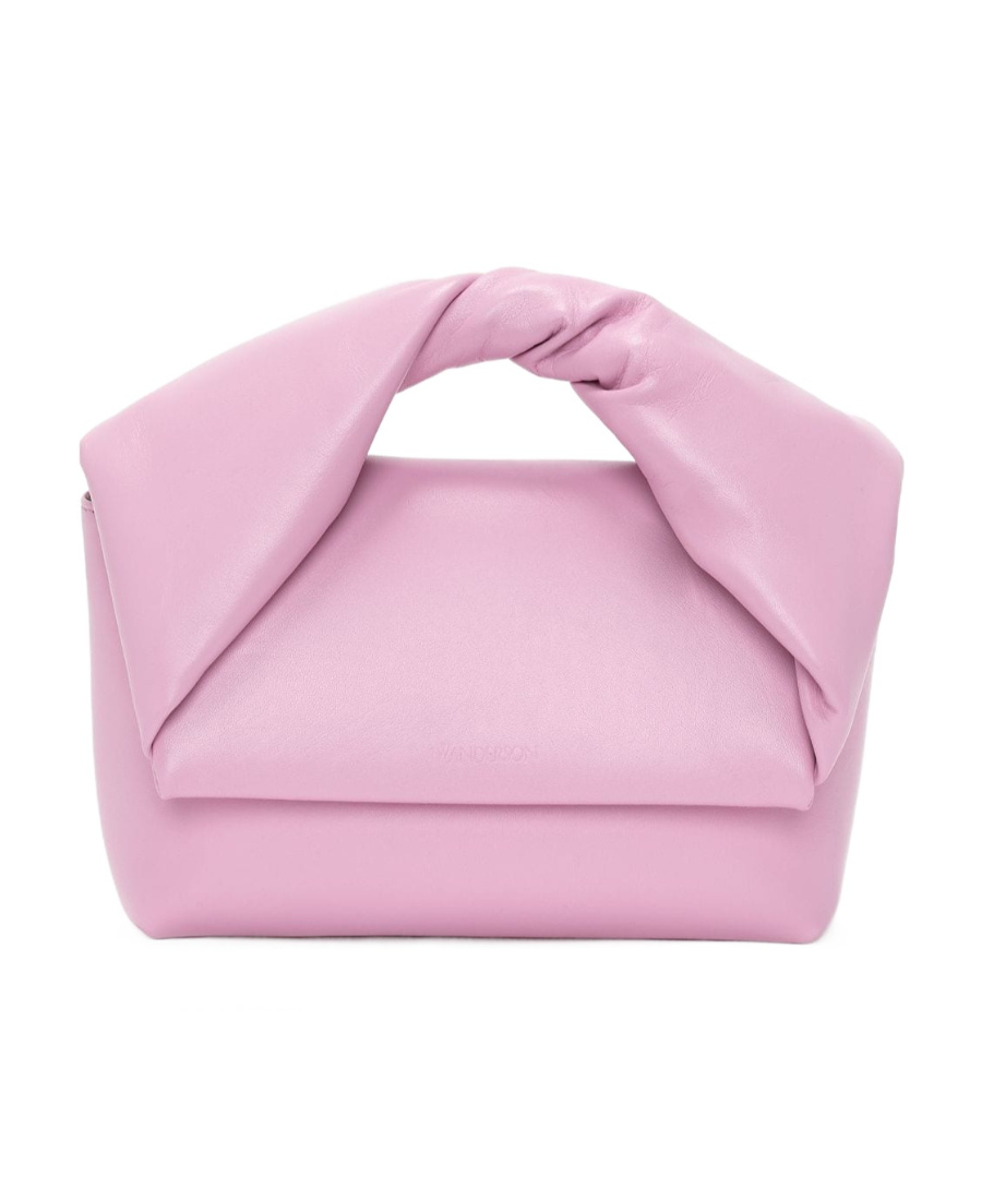 Jw Anderson Medium Twister - Leather Top Handle Bag In Pink