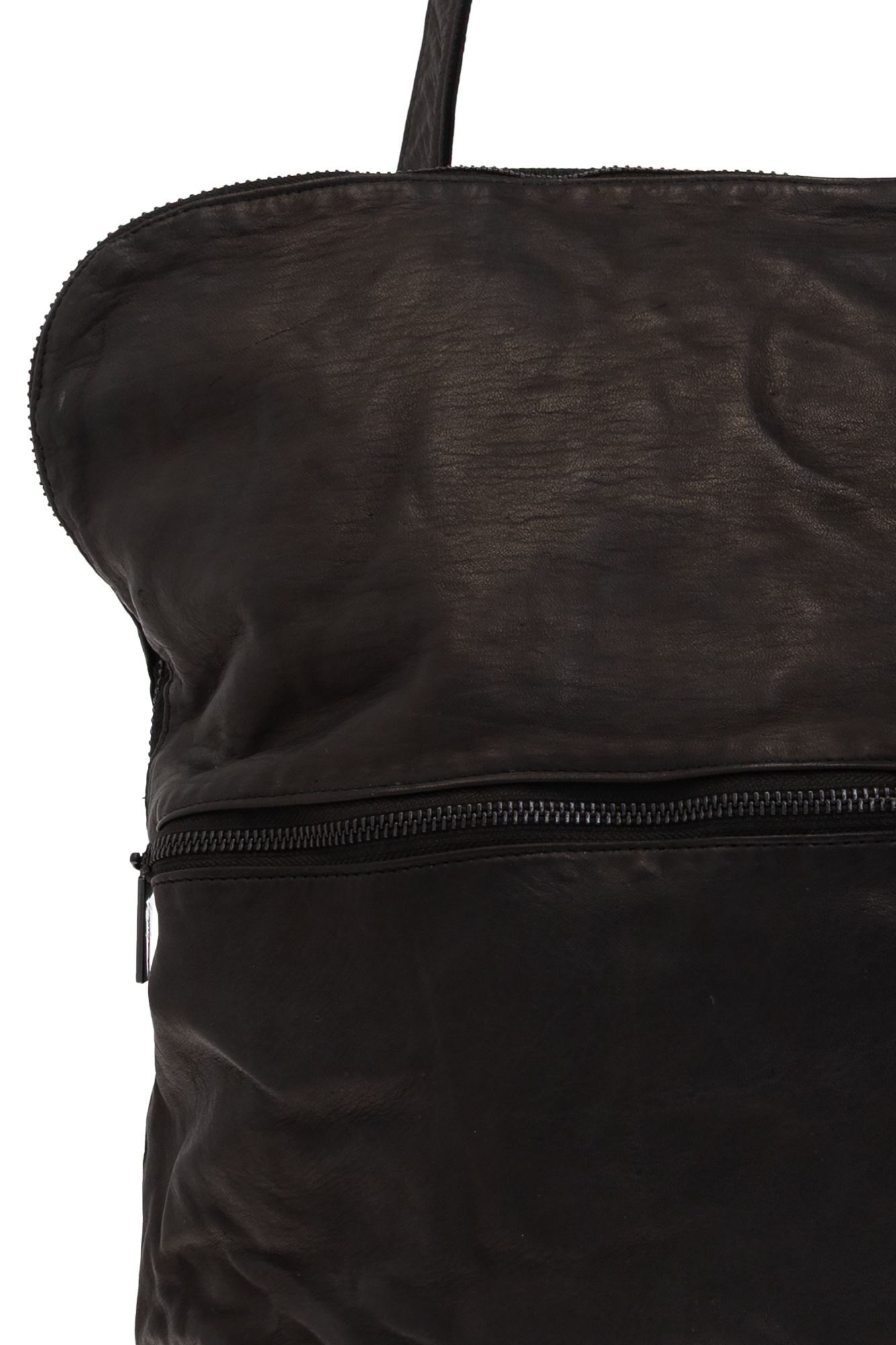 Yohji Yamamoto Zippered Shoulder Bag In Black
