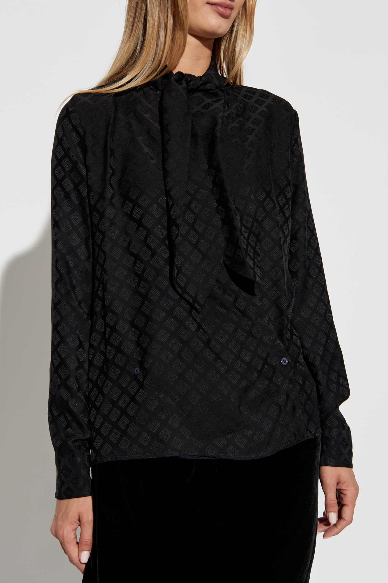 Etro Top With Deep Neckline In Black