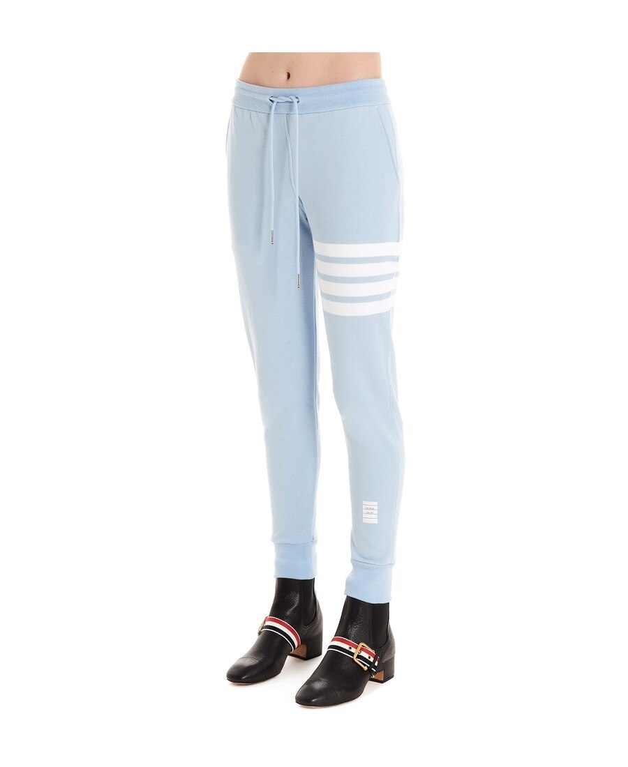 Shop Thom Browne 4-bar Stripe Track Pants In White