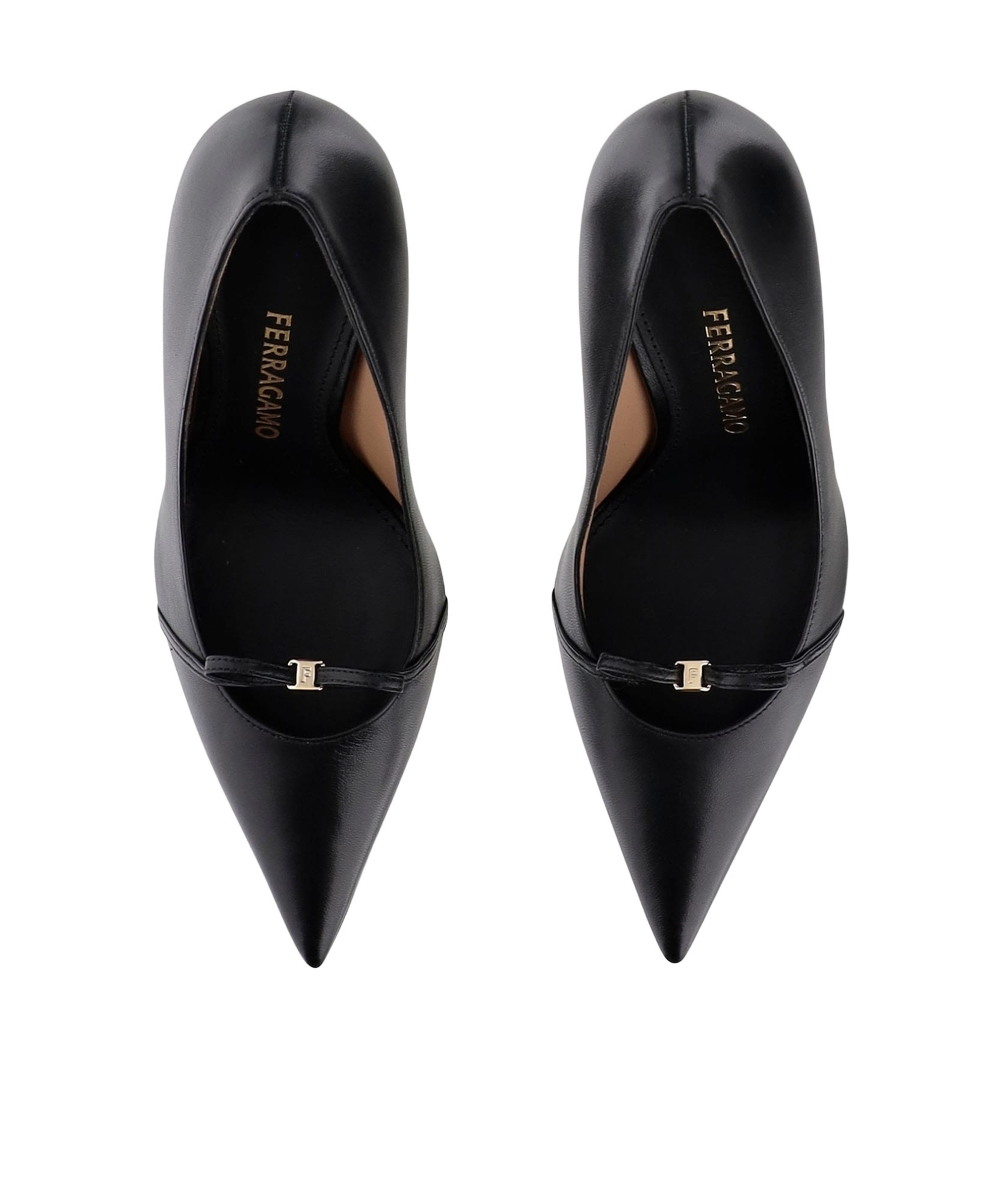 Ferragamo Pointed Toe High Heels In Black