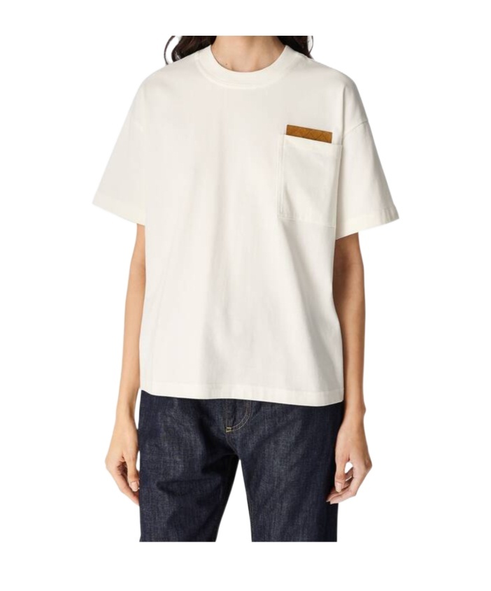 Bottega Veneta Cropped T-shirt Aus Baumwolljersey