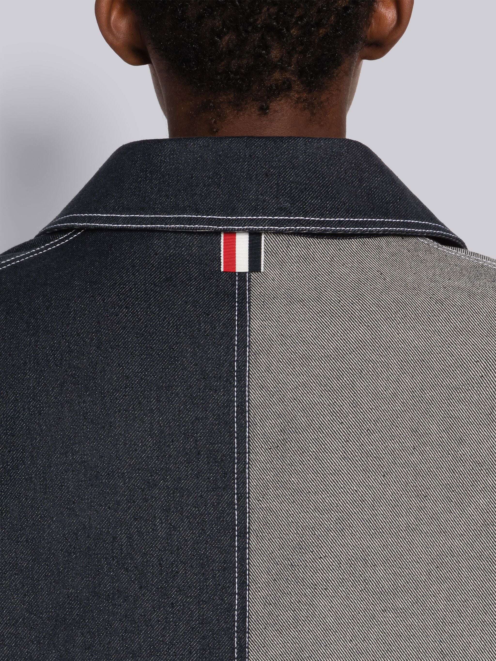 Thom Browne Multi-panel Single-breasted Blazer In Black