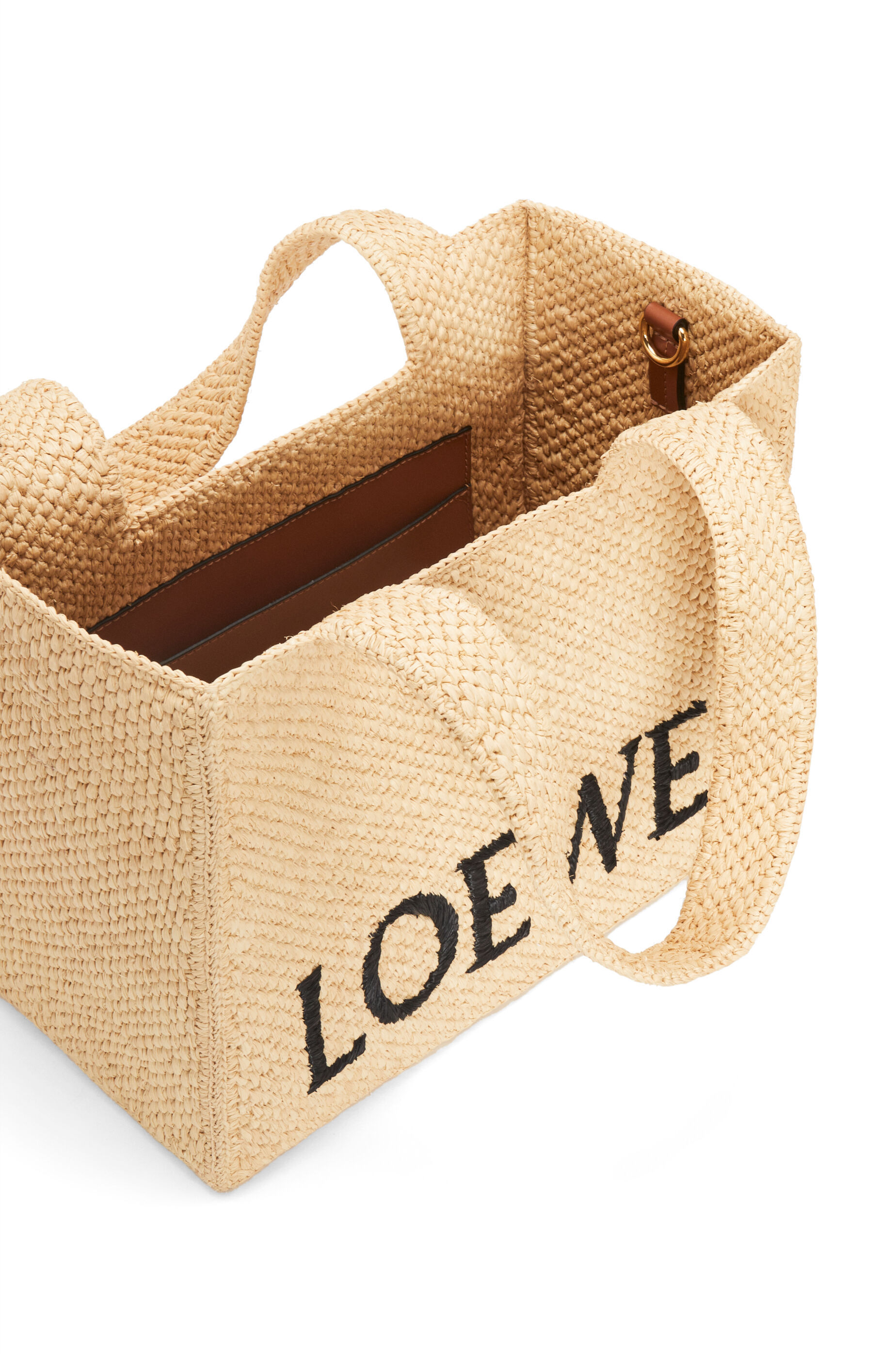 Loewe Small Tote Bag With Logo In Nude