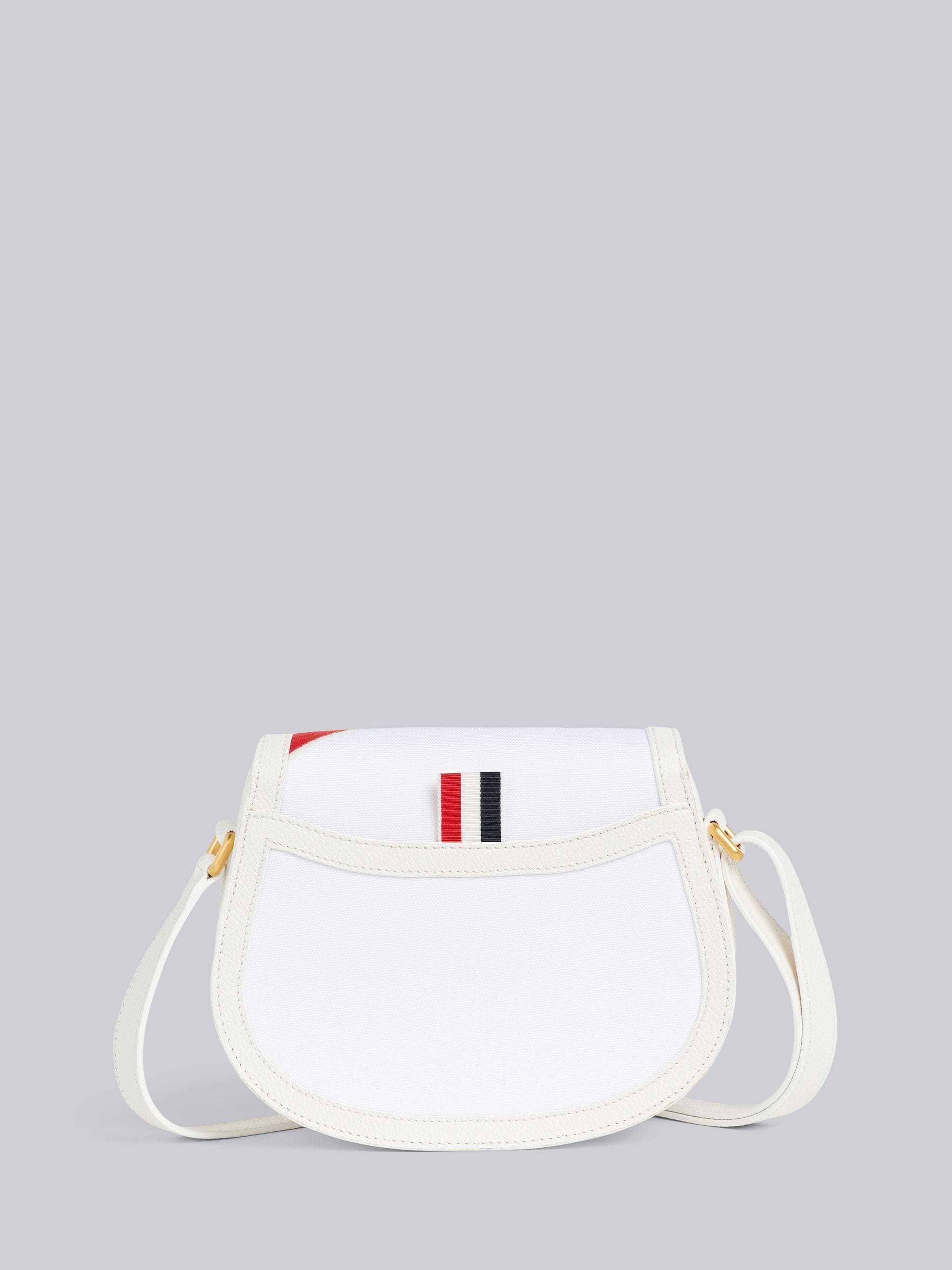 THOM BROWNE SMALL SHOULDER SADDLE BAG