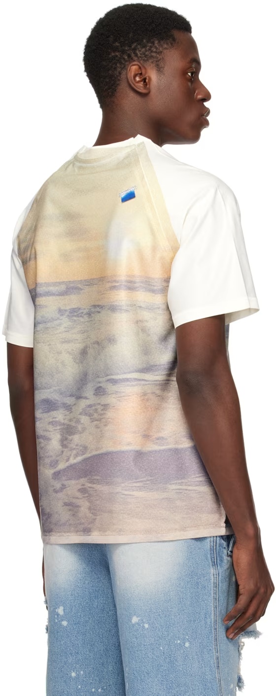 Ader Error Printed T-shirt In Yellow