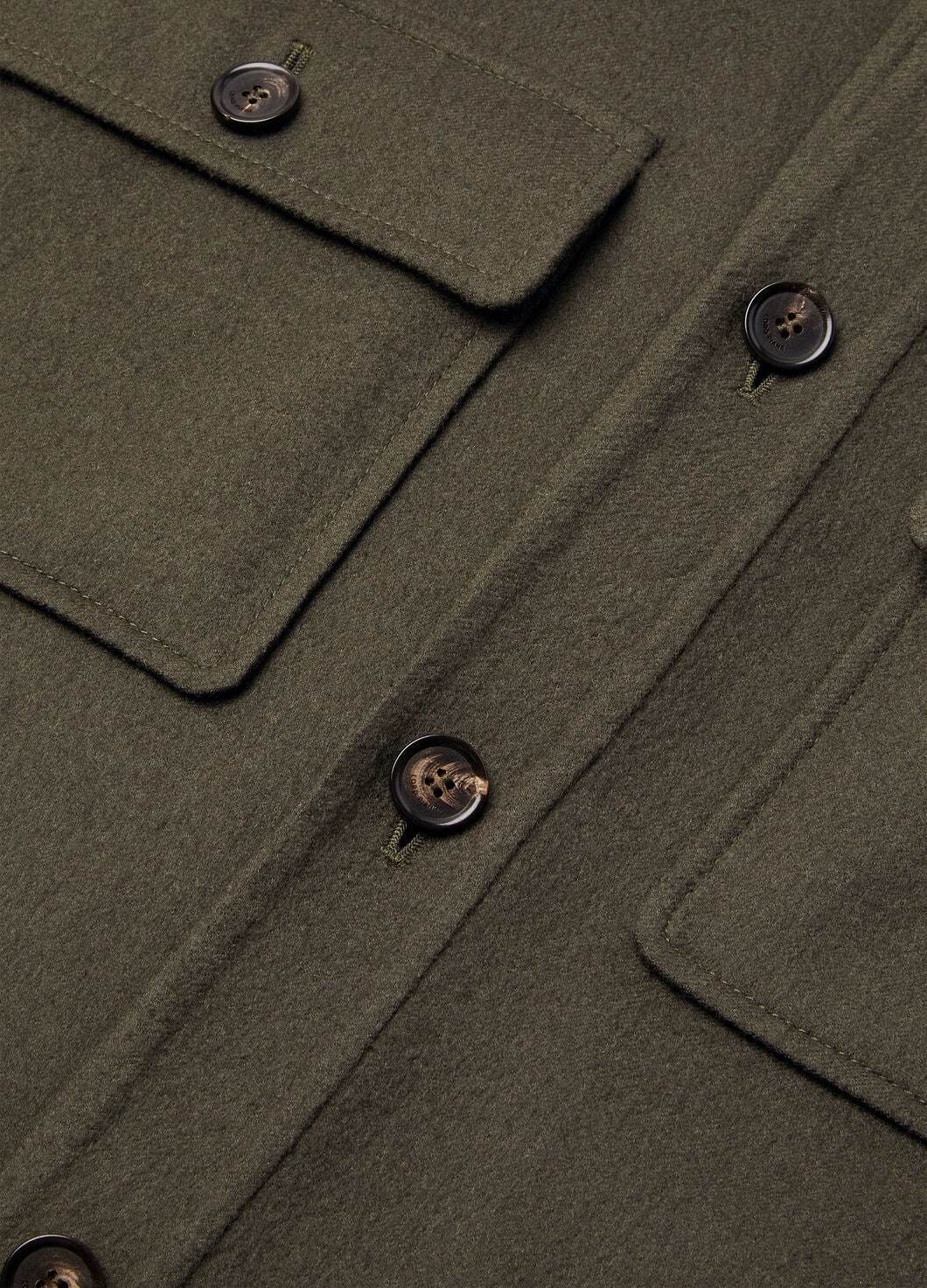 Loro Piana Jim Overshirt In Black Pine