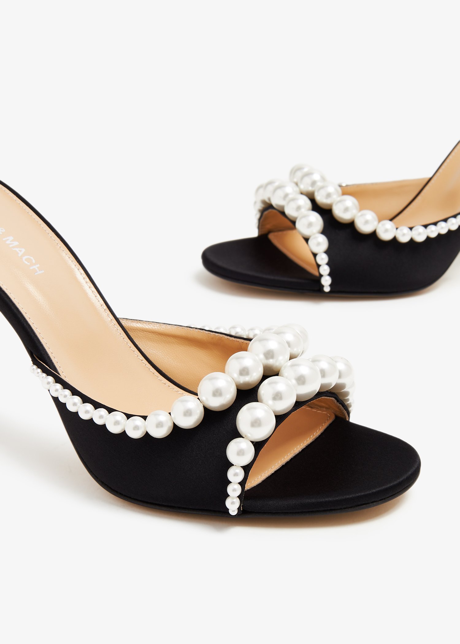 MACH&MACH OPEN-TOED HIGH-HEELED SANDALS