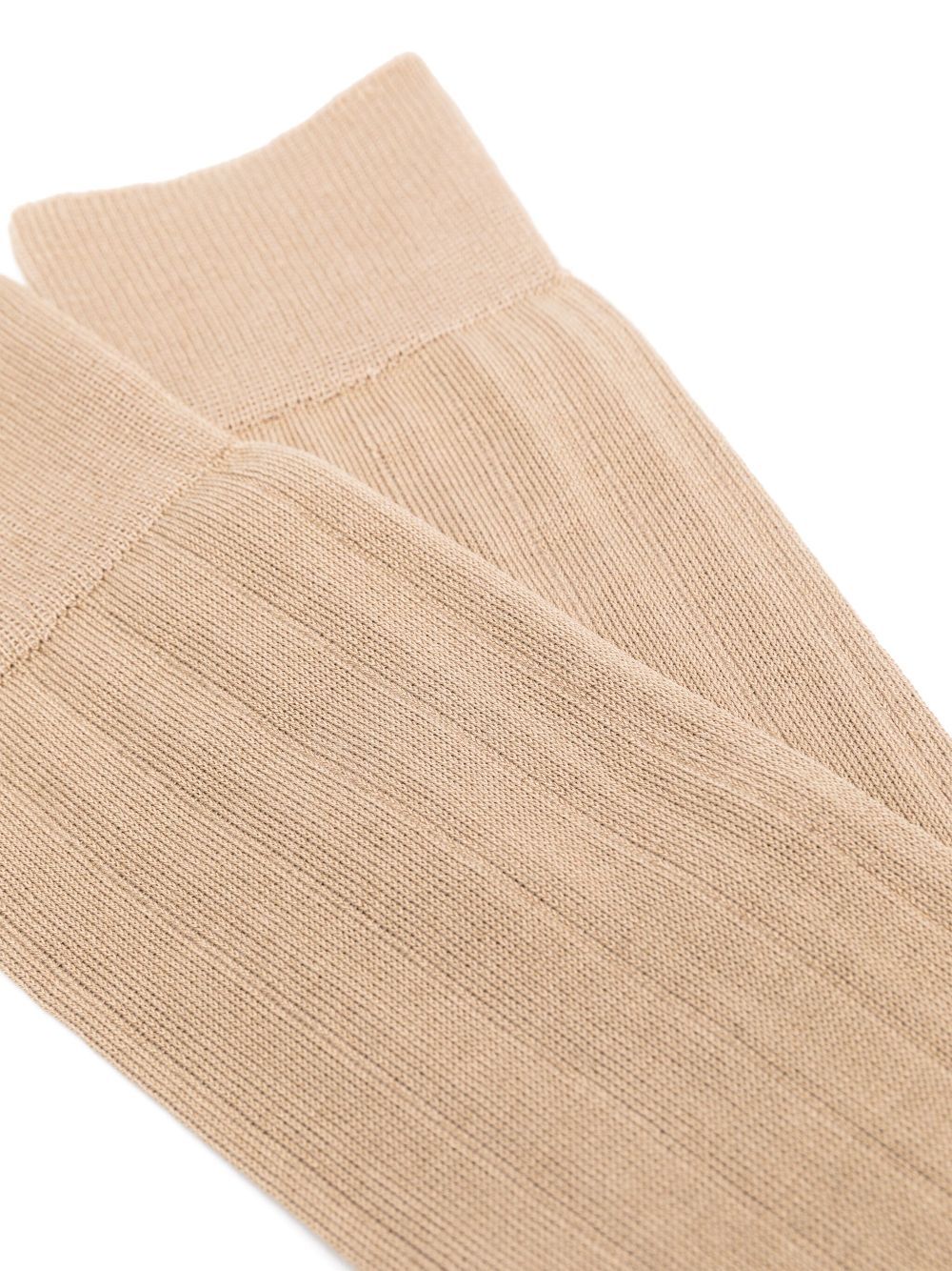 Paul Smith Wide-ribbed Socks In Nude