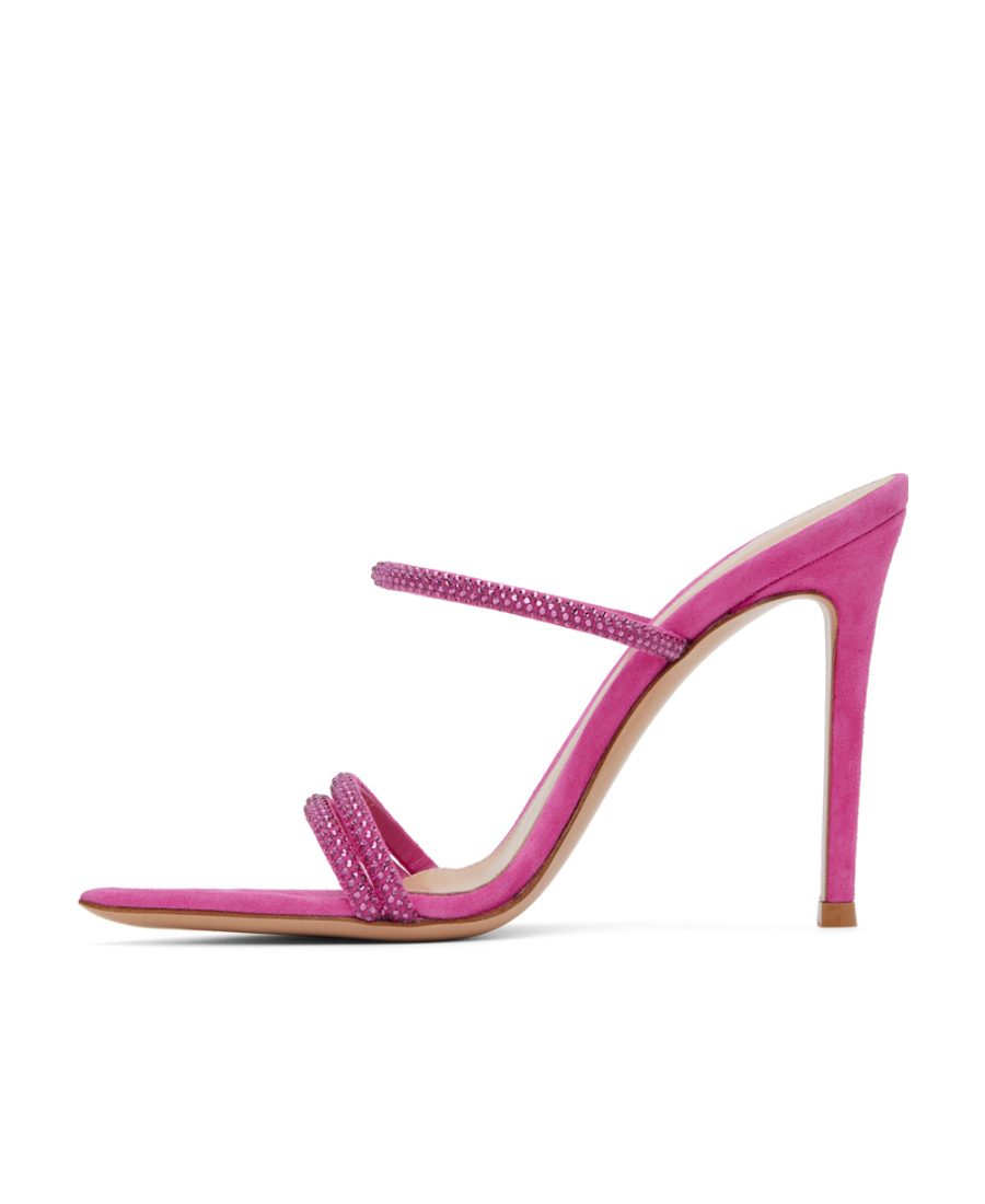 Gianvito Rossi Cannes High-heeled Sandals In Pink