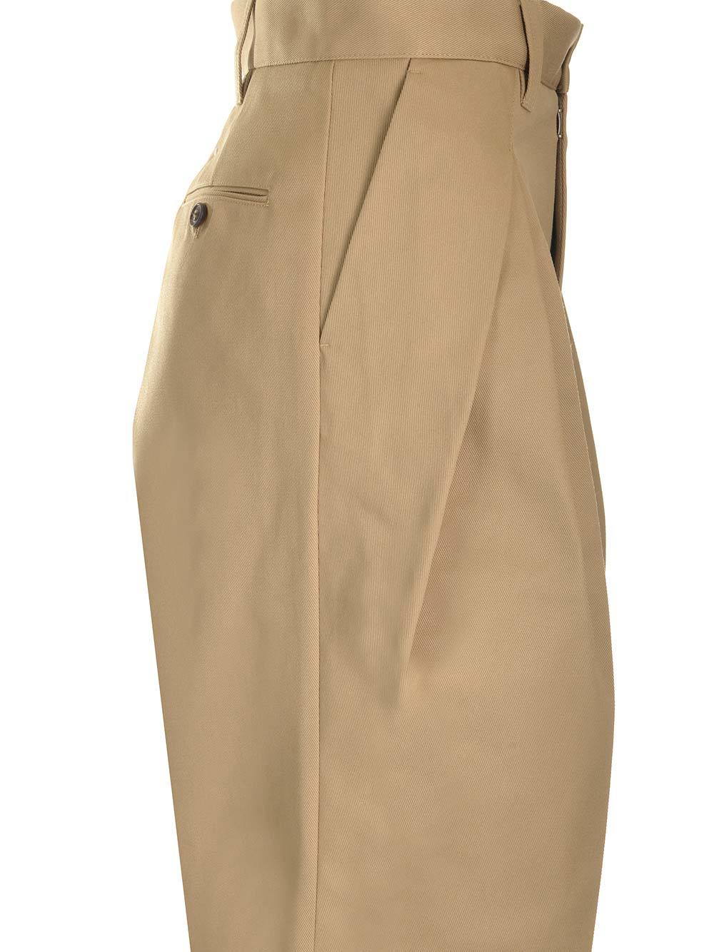 Maison Margiela Chino Skater Trousers Beige In Nude