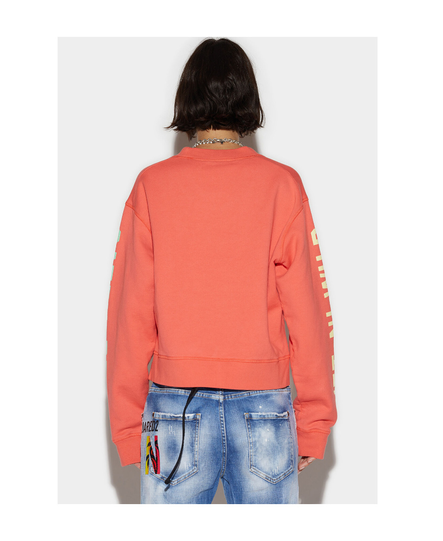 Dsquared2 Logo-print Sweatshirt In Red