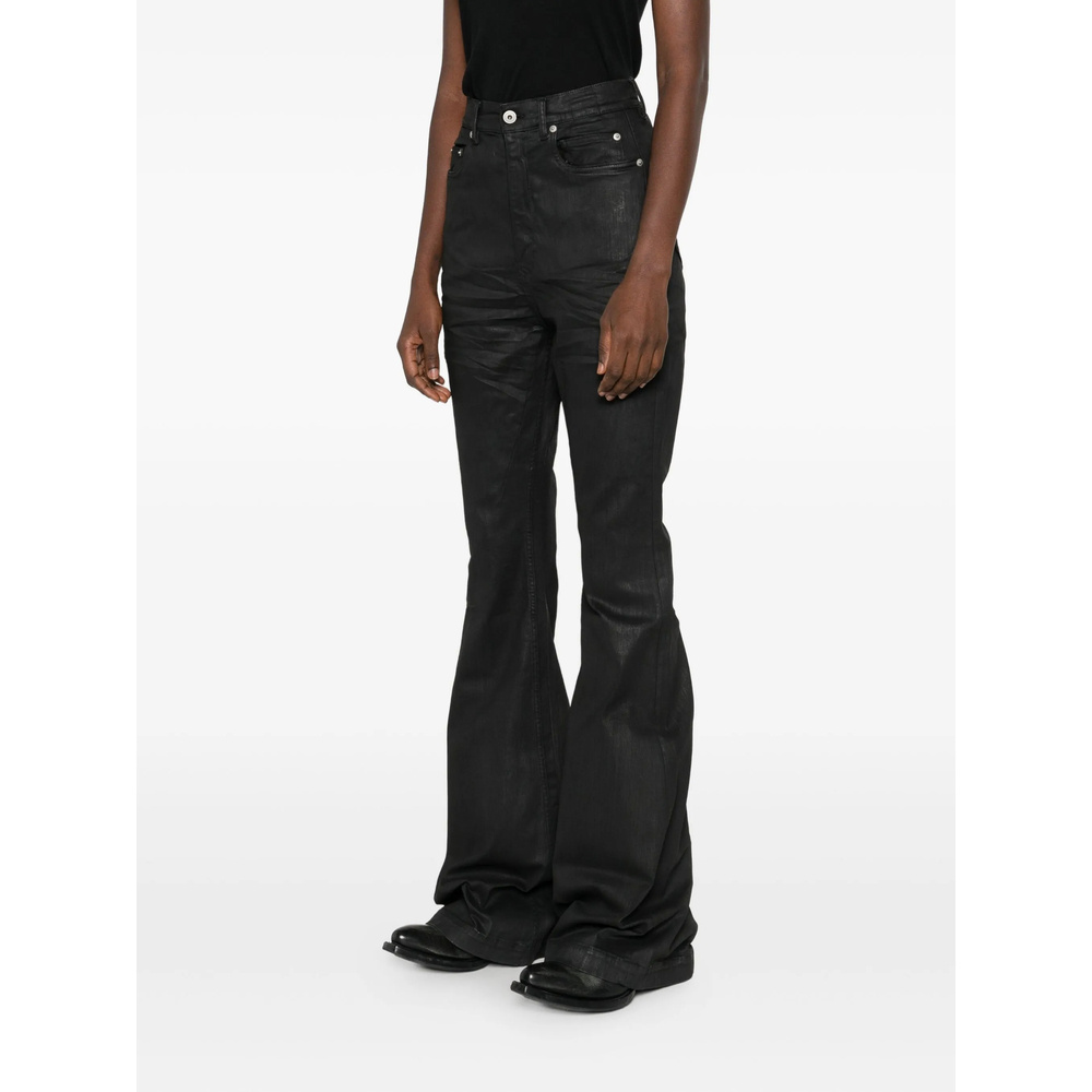 Rick Owens Drkshdw Five-pockets Jeans In Black