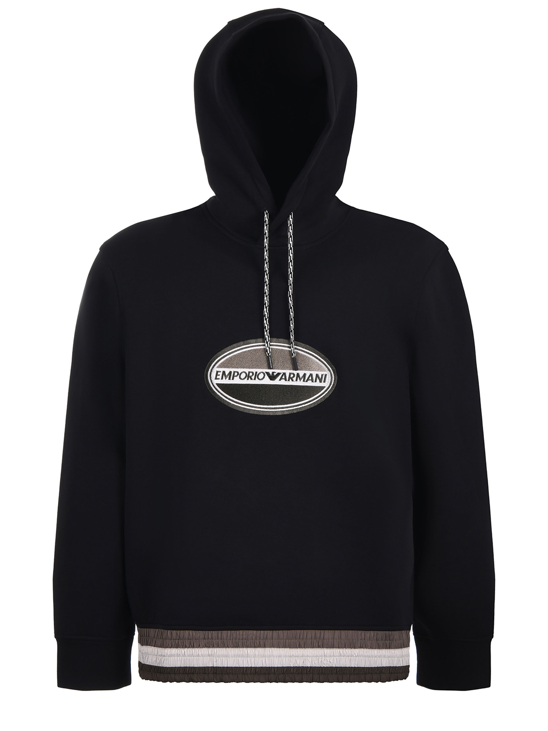Emporio Armani Long Sleeve Sweatshirt In Black