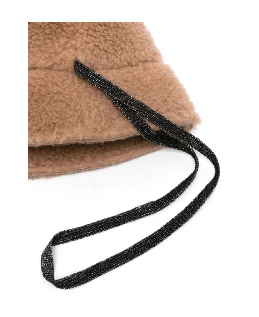 Brunello Cucinelli Teddy Bucket Hat In Brown