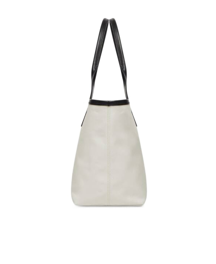 Balenciaga Cities Paris Jumbo Small Canvas Tote In Nude