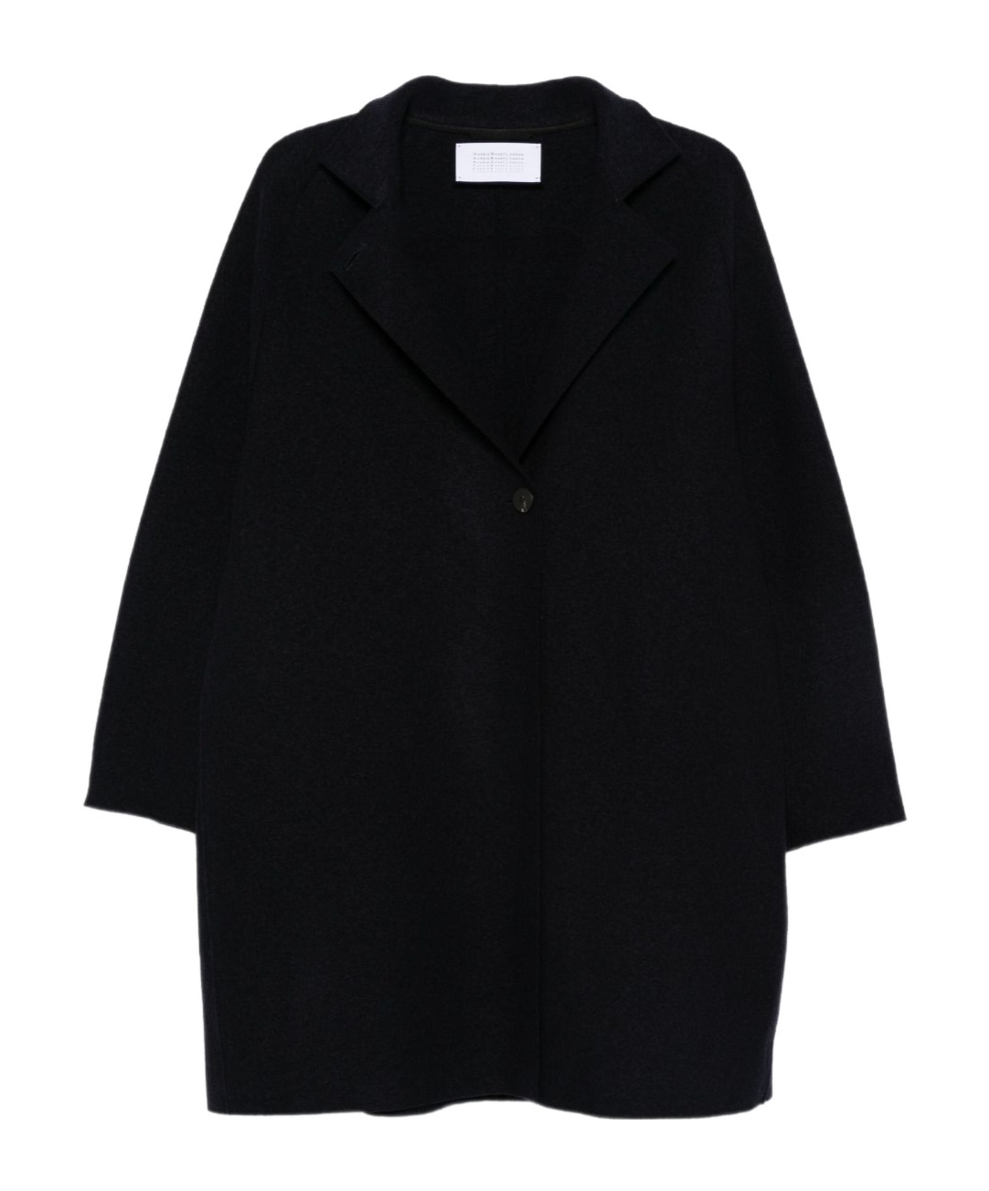 Harris Wharf London Wool Fabric Long Sleeves Coats With Notched Lapels In Black