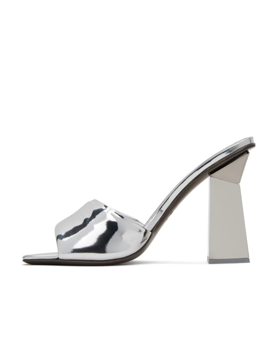 Valentino Logo Insole High-heeled Sandals In White