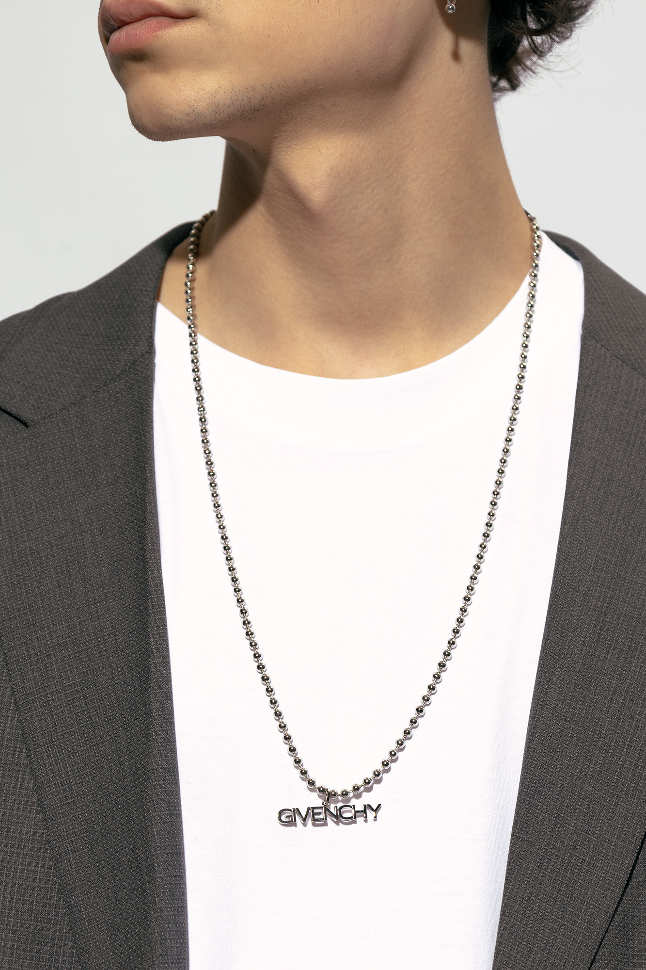 Givenchy Logo-pendant Necklace In Yellow
