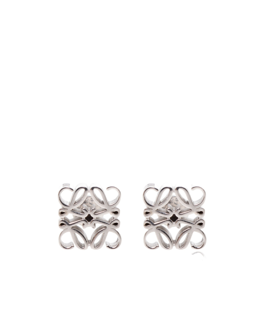 Loewe Pattern Earrings In White