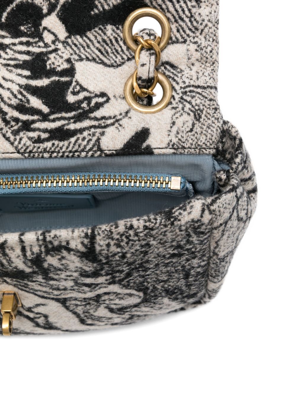 Vivienne Westwood Flap Shoulder Bag In Black