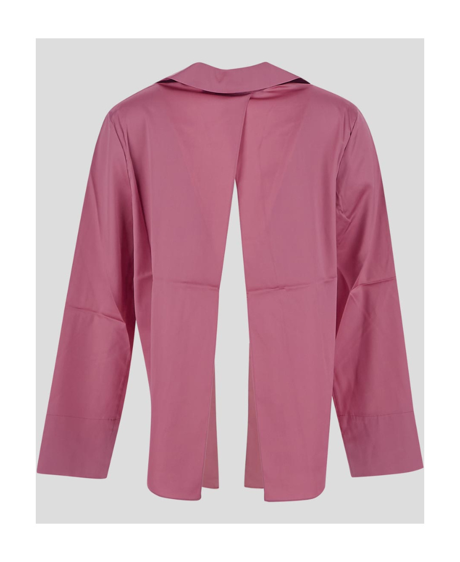 Jacquemus La Chemise Notte Logo-plaque Shirt In Pink