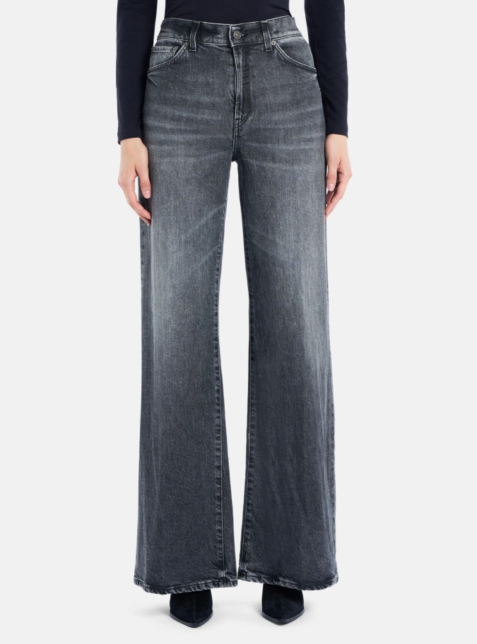 Dondup Flared Jeans In Black