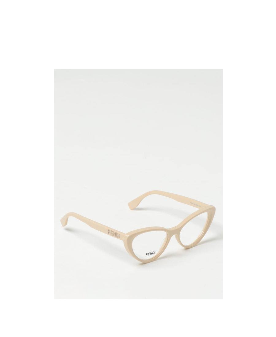 Fendi Eyewear Butterfly Frame Glasses In White
