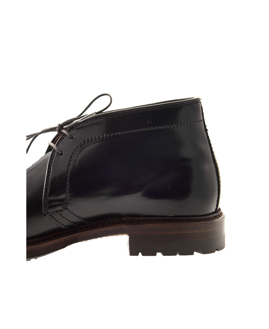 Alden Shoe Company Black Laced Boots In Black