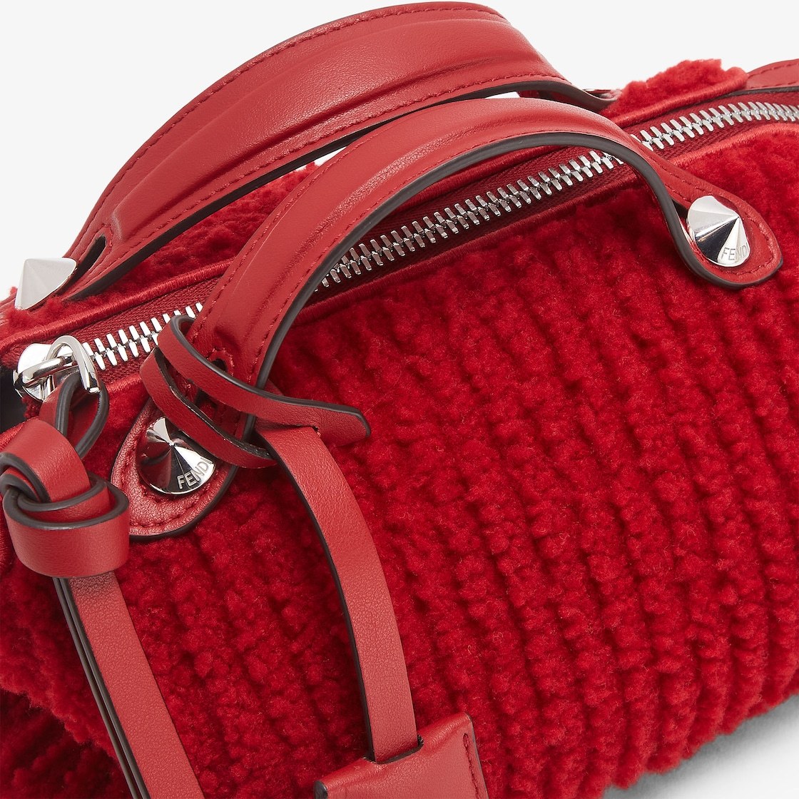 Fendi By The Way Soft Mini Shoulder Bag In Red