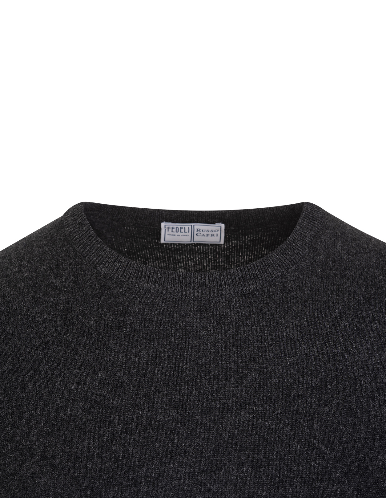 Fedeli Long-sleeved Knitted Sweater In Black