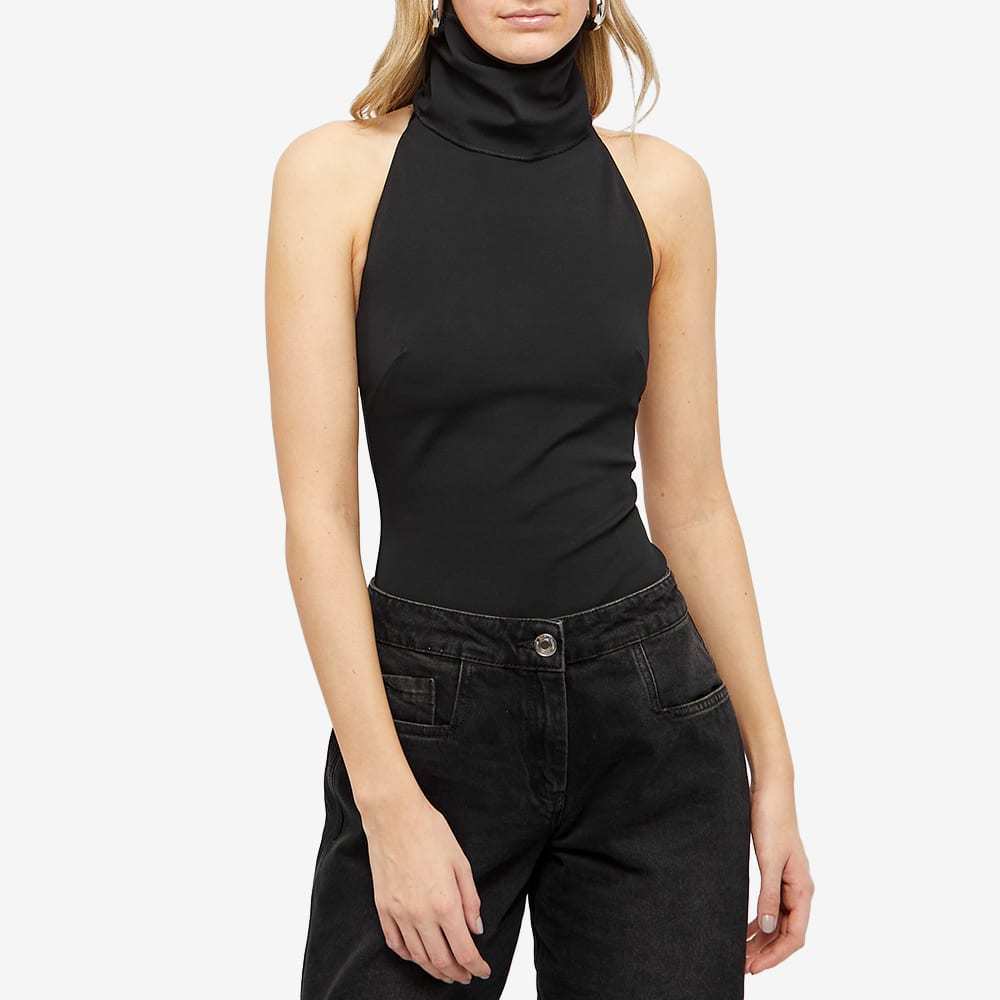 16arlington Cassandra Ruched Halterneck Top In Black