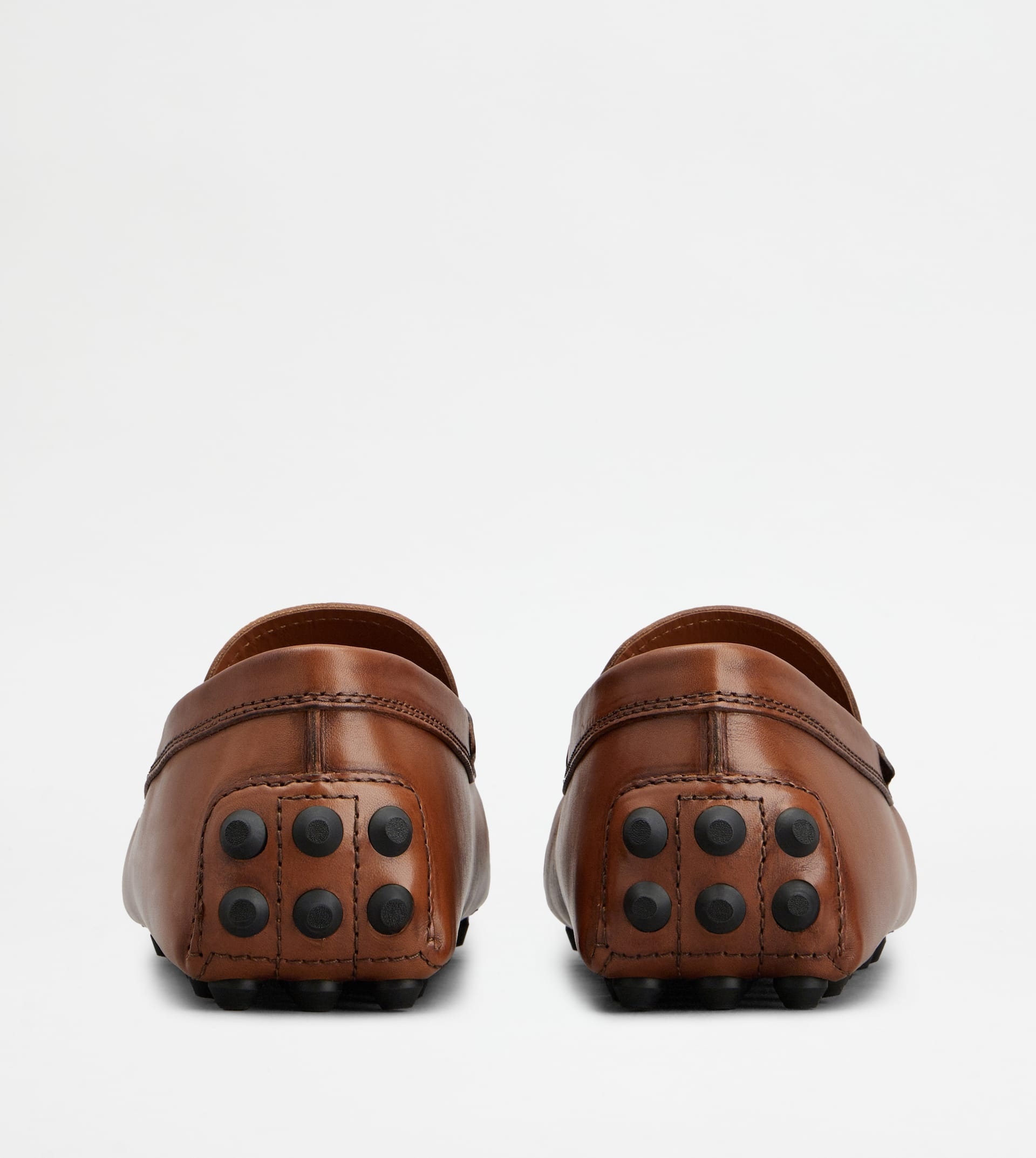 Tod's Gommino Bubble Leather Driving Moccasins In Brown