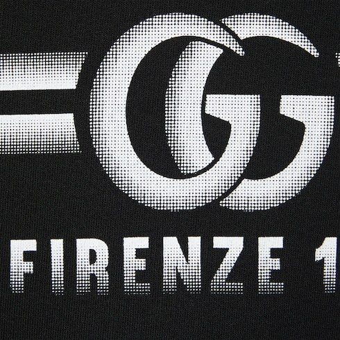 Gucci Mens Black Mc Graphic-print Crewneck Cotton Sweatshirt