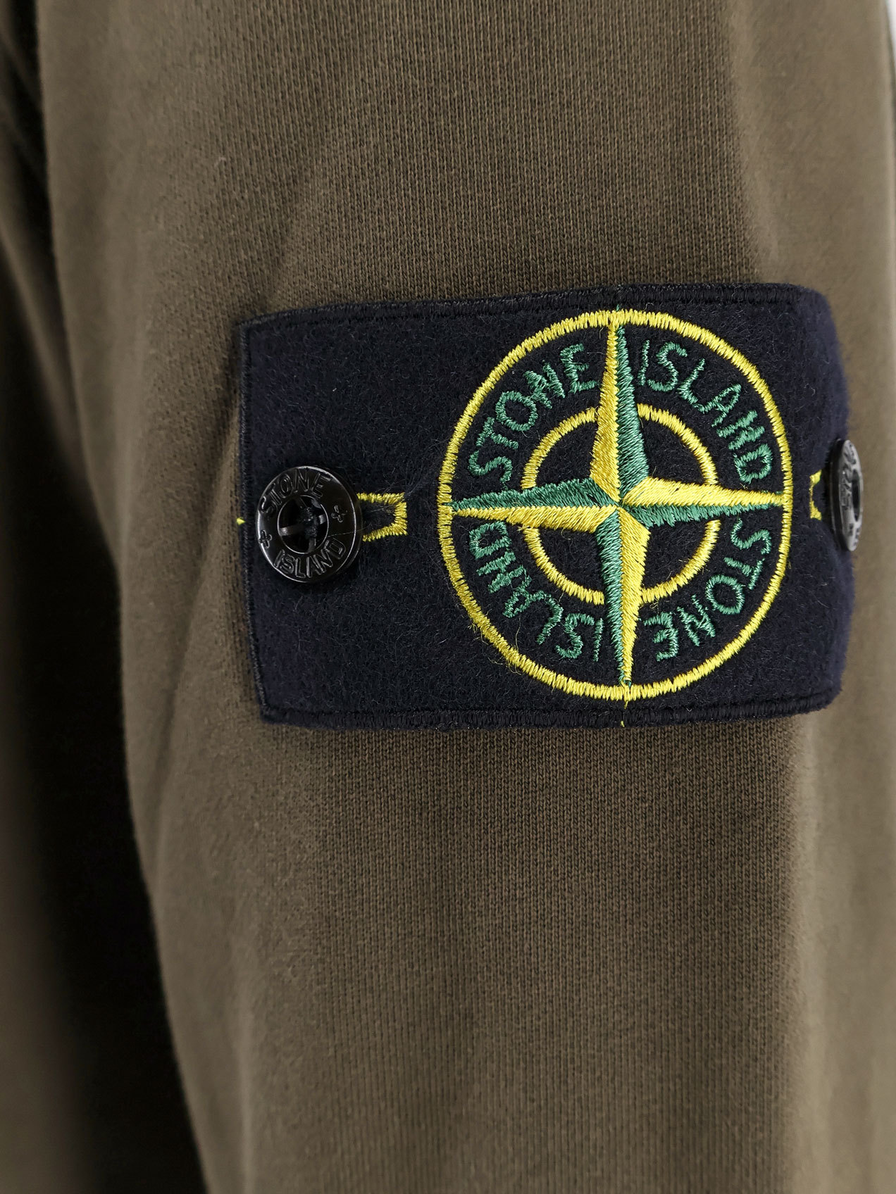 Stone Island Compass 6100045 Hoodie In Green