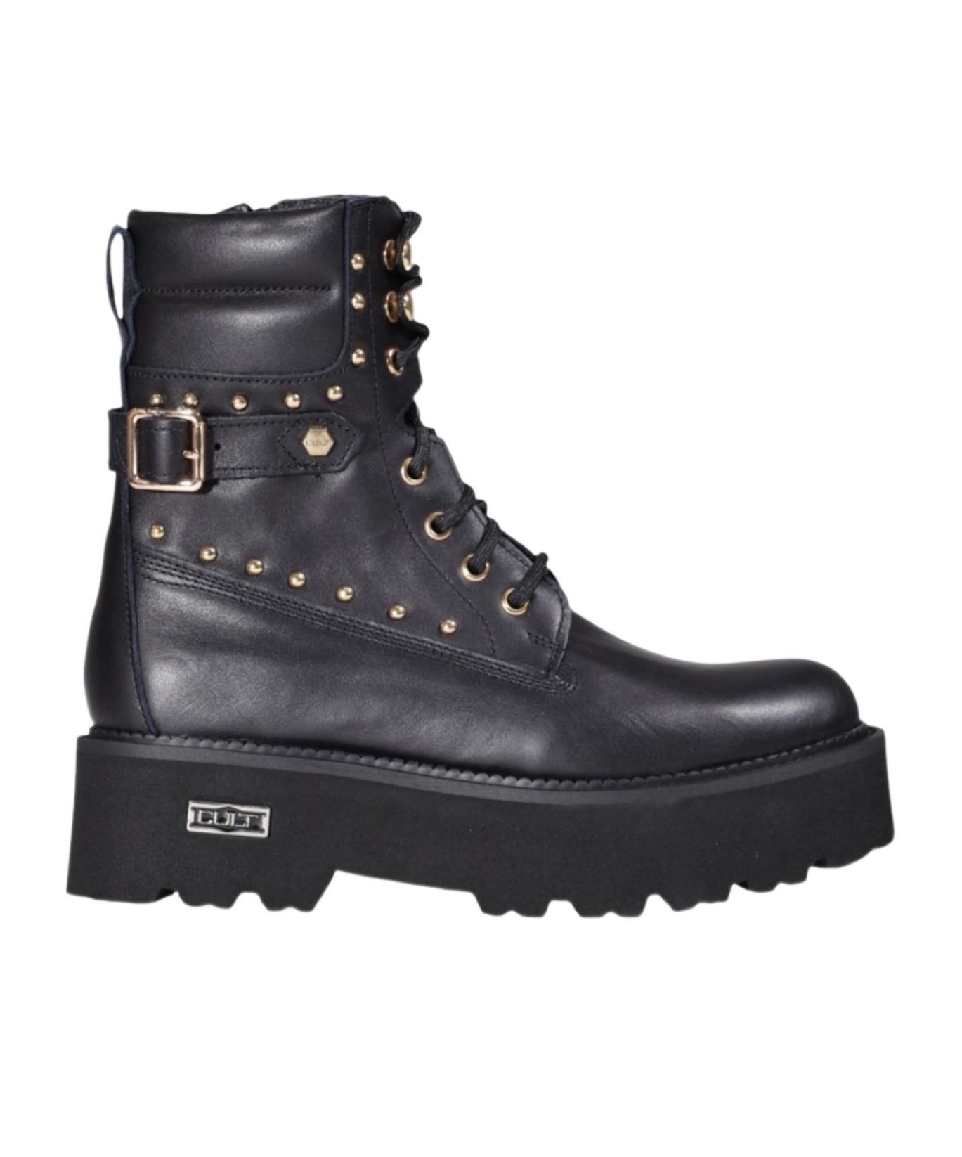 Cult Gaia Round-toed Ankle Boots In Black