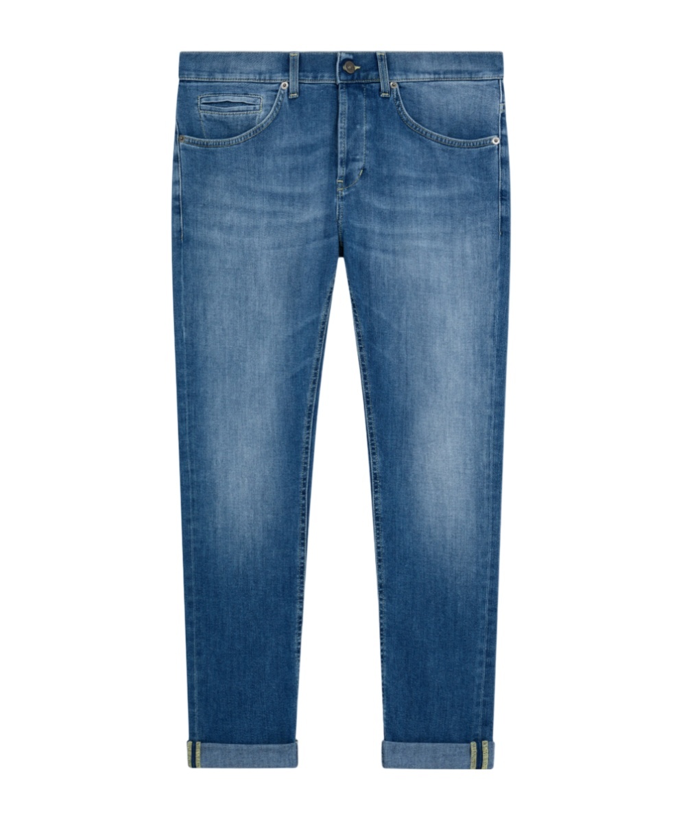 Dondup George Trousers Faded Effect In Blue