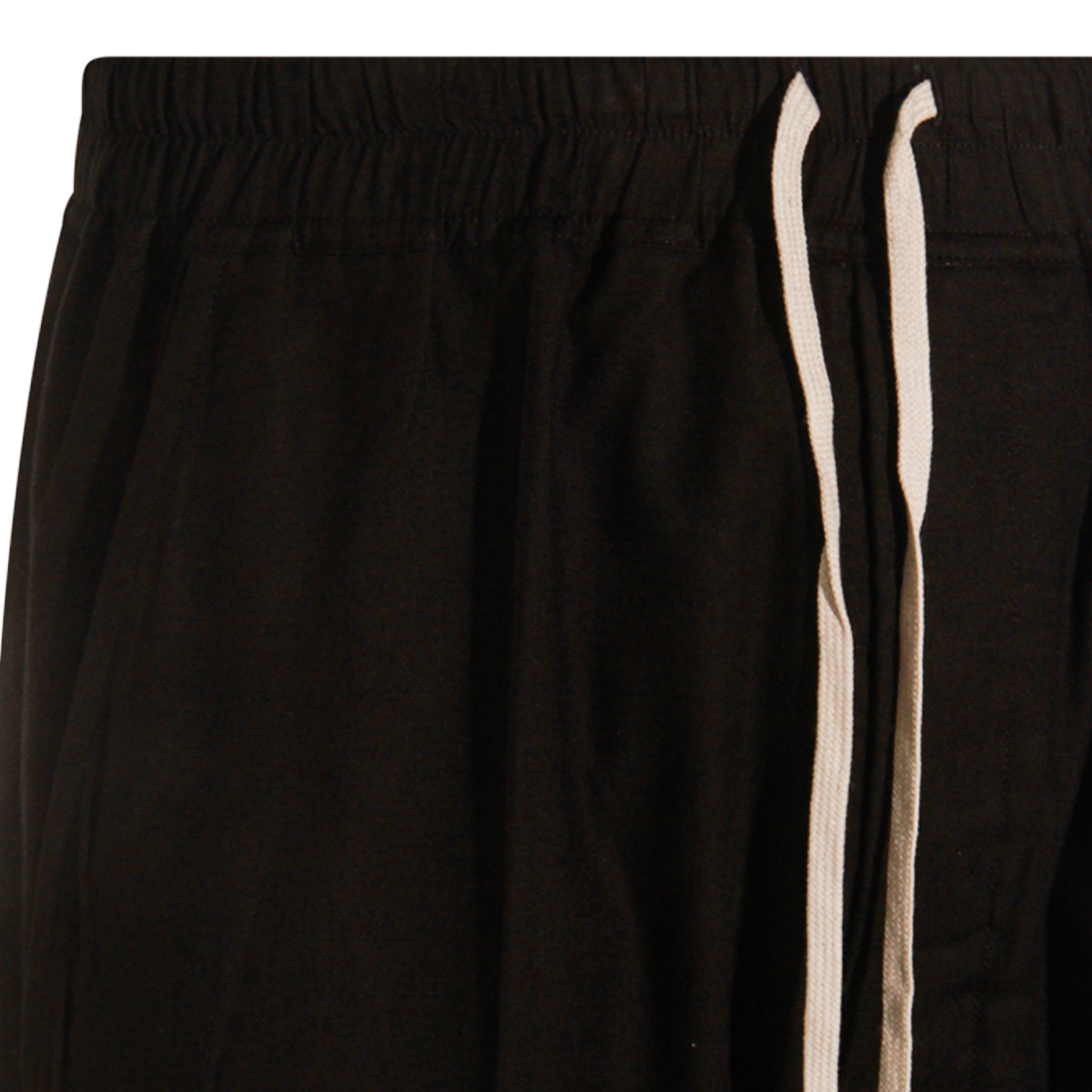 Rick Owens Relaxed Fit Trousers With Drawstring And Drop-crotch In Black