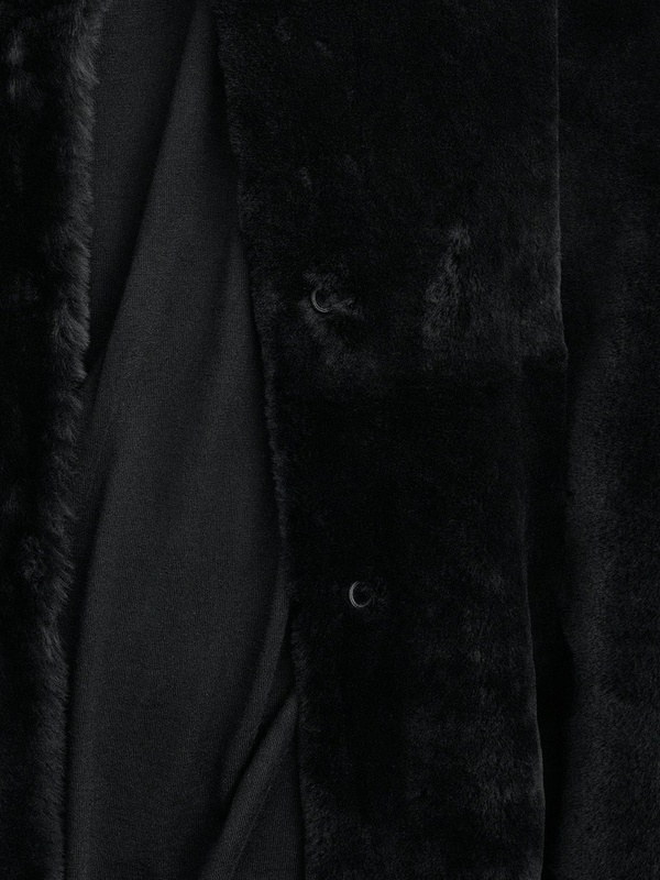 Totême Shearling Jacket In Black