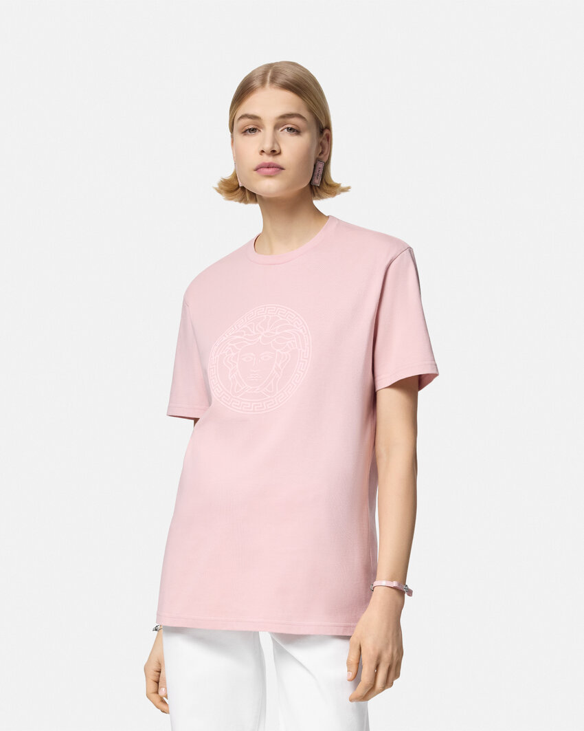 VERSACE MEDUSA-PRINT T-SHIRT