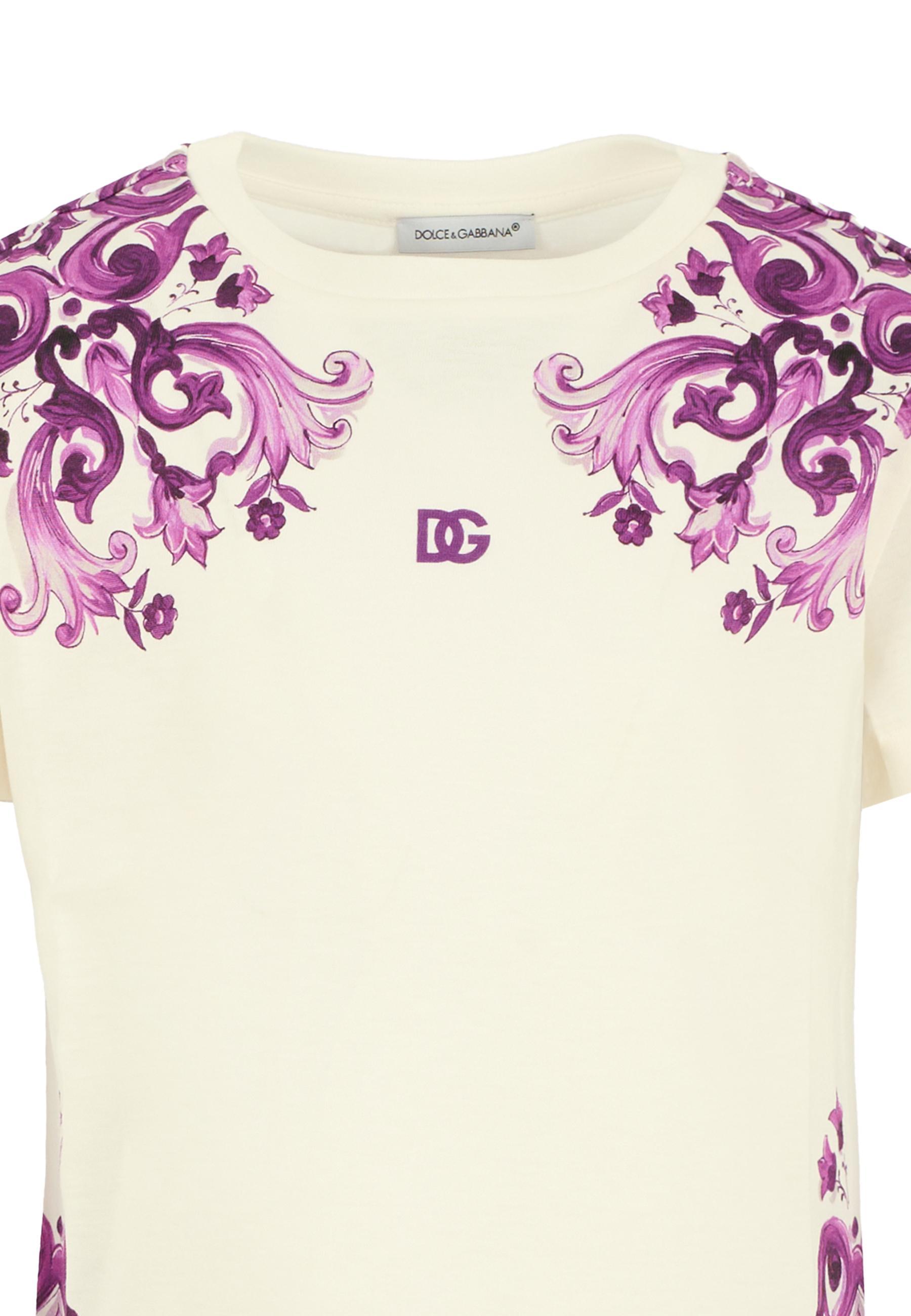 Dolce & Gabbana Majolica-print T-shirt In Multi