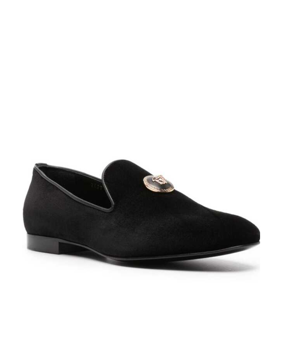 VERSACE VERSACE MEDUSA SLIP-ON LOAFERS