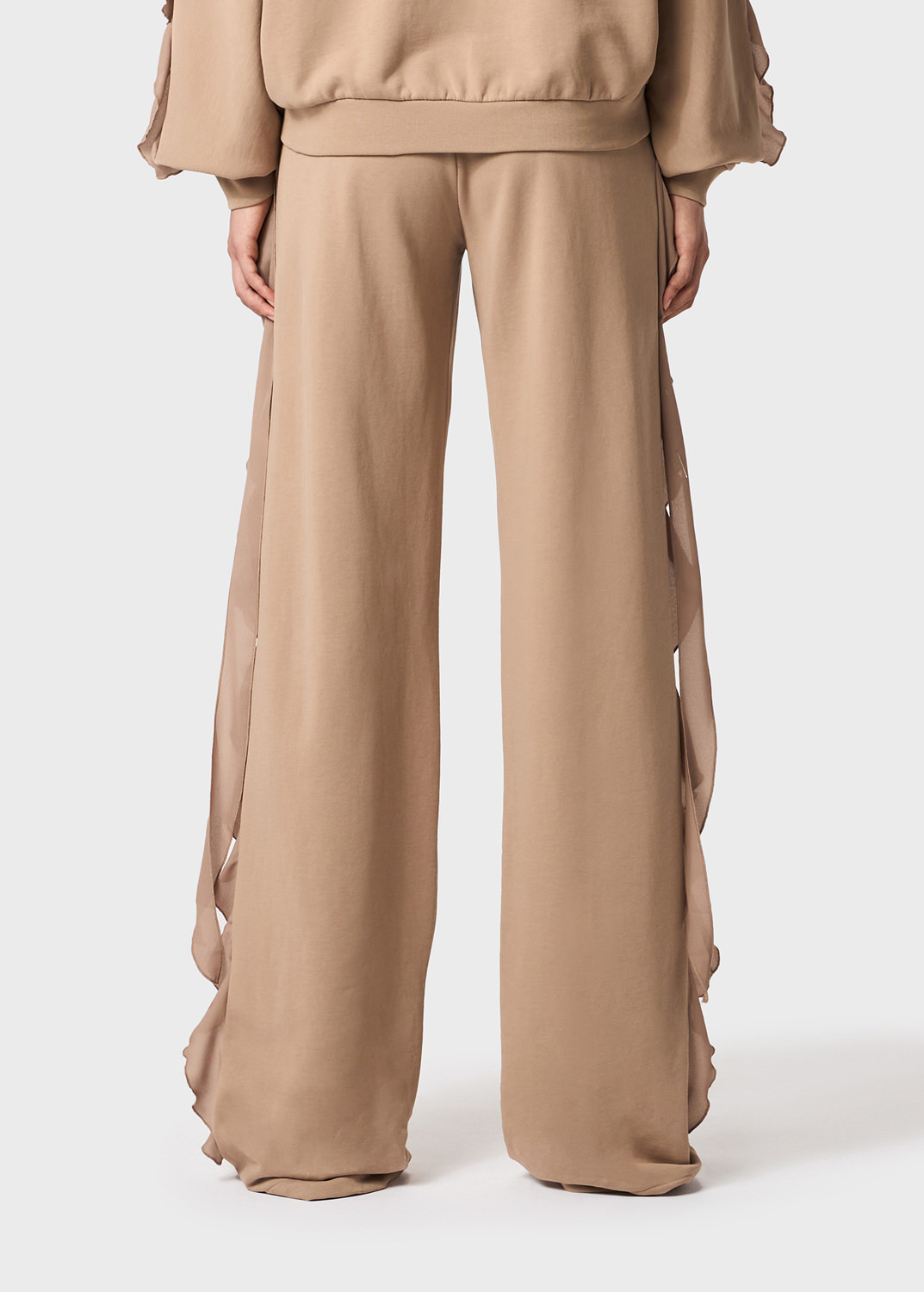 Blumarine Wide-leg Casual Pants In Nude