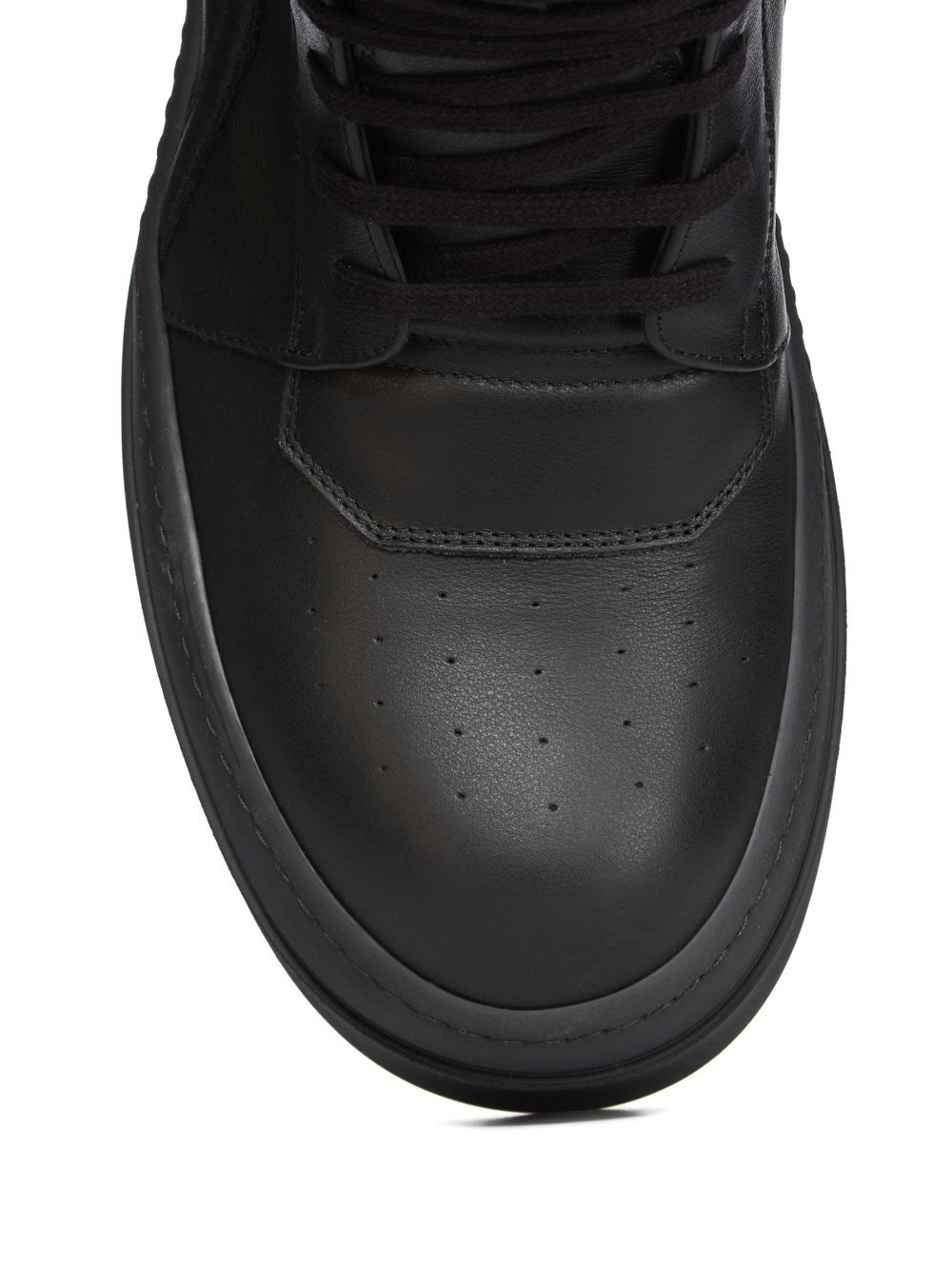 Rick Owens Round Toe High Top Casual Shoes