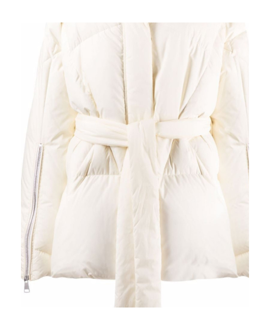Khrisjoy Iconic Belted Down Jacket In White