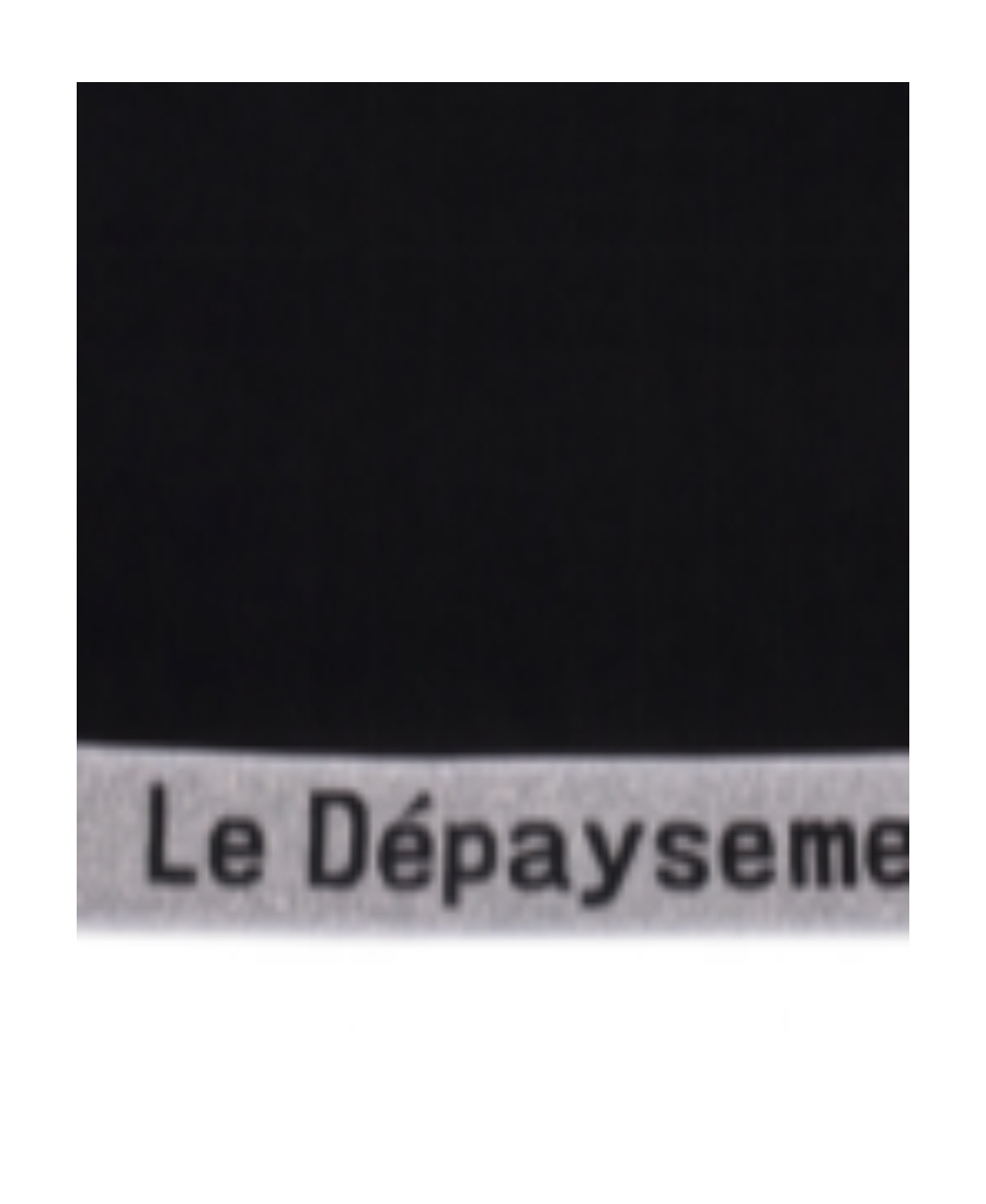 Le Depaysement Printed Logo Vest In Black